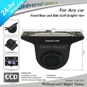 Universal CCD SUV/ truck parking front / side view camera with allow case reverse camera waterproof night vision Stainless Metal