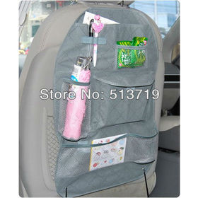 Ingyenes szállítás szürke autó hátsó ülés Szervező Auto Travel Multi-Pocket Storage Bag Holder