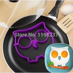 1pcs egg owl egg shaper silicone moulds owl egg ring silicone mold cooking tools christmas supplies