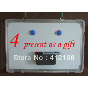 Hanging Double Faced Magnetic whiteboard & Blackboard 30CM*45CM with 4 Gifts Teaching household Children's drawing Freeshipping