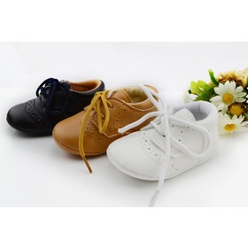 Lace-Up Brand Leather First Walkers boy/Girl Shoes toddler/Infant/Newborn shoes footwear