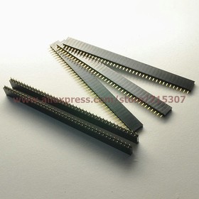 20pcs 1x40 Pin 2.54mm Spacing single row female socket header rectangular connector receptacle