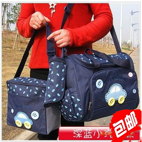 Large capacity multifunctional 2013 nappy bag mummy bag one shoulder cross-body strollers bag portable maternal and child bag