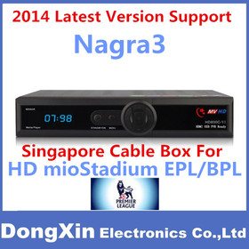 2014 The Latest Version Singapore Cable Box MVHD HD800C-VI Support Nagra3 Watch BPL+HD channels From Starhub watch World Cup