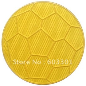 100pcs/lot football shape sticky pad, magic pu gel pad, anti slip pad, OPP bag packing.