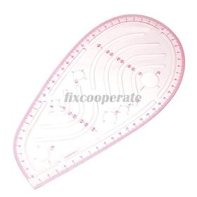 Styling Design Ruler French Curve Hip Curve Cut-Out Slot Straight Ruler