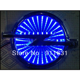 Blue Color 3D LED Car Decal Logo Light Badge Lamp Emblem Sticker for OPEL Free Shipping