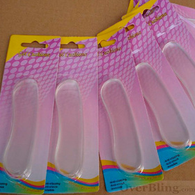 5 Pair Shoes Match-elastic Silicone Gel Cushion Insoles Anti-Slip Shoes Pads Foot Care Free Shipping