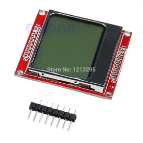 Y102 84*48 84x48 LCD Module White Backlight Adapter PCB For 5110 Arduino