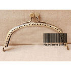 Track Ship+10pcs/lot DIY 12.5cm Bronze Color Metal Purse Frame Handle for Bag Sewing Craft Tailor Sewer
