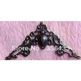 Antique metal corner flower stickers affixed corner decorative stickers affixed wrap angle thin notebook Corner