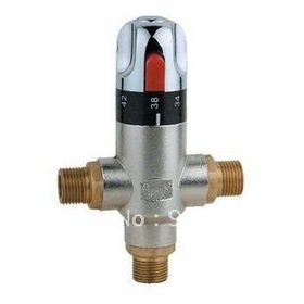 temperature mixing valve ,solar water heater valve parts, thermostatic mixer,shower tap ,BSP 1/2" Brass thermostatic valve