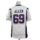 Free Shipping Cheap American Football Limited Jersey #69 Jared Allen White Jerseys Men's Size S-XXL All Stitched(Sewn on)