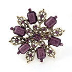 Min.order is $10 (mix order) Jewelry Flower Brooches Round Brooch pins Free Shipping