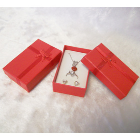 Super 12pcs/Lot Red 5x8x2.5cm Jewelry Set Storage Boxes Necklace/Earrings/Ring/Pendnt Kit Box Jewelry Packaging Case