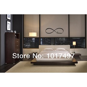 Personalized Infinity Symbol Bedroom Wall Decal Love Bedroom Decor Wall Quote Vinyl Wall Stickers Free Shipping Size99*30 L2033