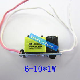 Best price ! 50pcs/lot, (6-10)*1W LED driver, inside driver, 85V-277V input, lamp transformer for DIY