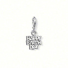 1110-new fasion hot sale for man and woman gifts silver plated happy birthday charm