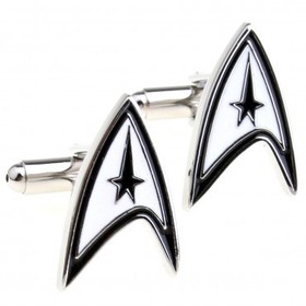 Star Trek Cuff Link 1 Par Retail gratis forsendelse Promotion