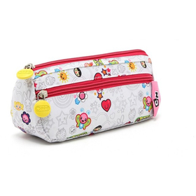 Free Shipping 2014 Novelty School Supplies Polyester Pencil Bag with Cartoon Characters Pattern for Students Cosmetic Bag