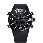 WEIDE Sports Watches Casual Watch Japan Miyota Quartz LCD Digital Movement PU Rubber Band Relogio Masculino Wristwatch