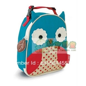 Free shipping ,owl Zoo lunch bag multi-function lunch bag love keep warm animals lunch handbag for children GSD0197