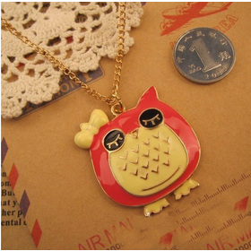 N001T 2013 Jewelry owl necklaces for women wholesale bohemian statement choker necklace TJ-3.49