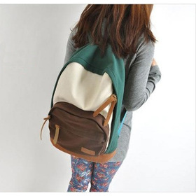 Promation!Новый 2013 случайных женских красочные холст рюкзаки, девушка леди студент школьные сумки , путешествия сумки на ремне , Mochila