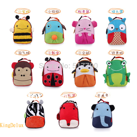 Insulated Children Zoo Animal Lunch Bags for Preschool Kids Thermal Picnic Cooler Bag Cartoon Toddler Child Boy/girl Lunch Totes