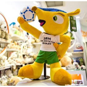 2014 Brazil World fans mascot plush toy doll20cm,28cm,50cm