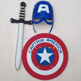 HOT Captain America shield mask EVA suit sword warrior toys free shipping