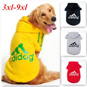 Large Dog Clothes Big Dog Hoodies Winter Coat Sports Wear Big Size(3xl-9xl) 100% Cotton Clothes for Large Dogs Free Shipping
