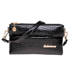 Bolsas Femininas Small Shoulder Bag Crocodile Pattern Desigual Bag Women Messenger Bags for Women Handbag 2014 New Black Clutch