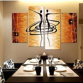 New Arrival! MODERN ABSTRACT OIL PAINTING CANVAS ART Abstract Figures Golden Decoration Oil Painting AB4009