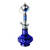 Silver + Blue Mini Hookah Portable Shisha Water hookah smoking Pipe with hose hookah Free shipping