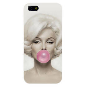 Stylish Marilyn Monroe Bubble Gum Hard Cover Case For iPhone 5 5G 5S Protective Back Case Cover For 5 5G 5S Free Shipping