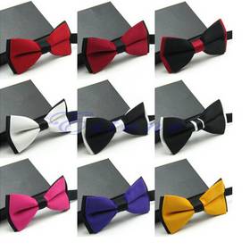 New Tuxedo Fashion Men's Adjustable Bowtie Polyester Wedding Prom Party Neckwear