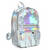2014 New Arrival !!! Silver Hologram Laser Men/Women Pu Leather Backpack Multicolor Silver College School Bags Travel Bag