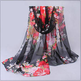 2015 New wonderful flower long soft scarfs wrap shawl for elegant women han edition scarf scarves shawls free shipping