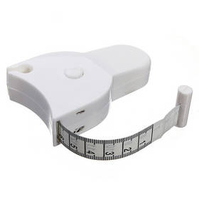 Fitness Accurate Body Fat Caliper Measuring Body Tape Ruler Measure Mini Cute Tape Measure White Drop Shipping HG-1227