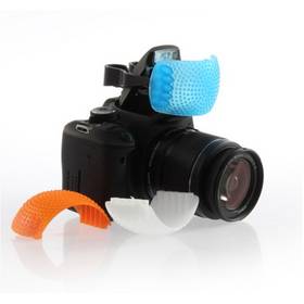 3 Color Pop-Up Flash Diffuser Cover for Canon Nikon Pentax Kodak DSLR SLR Camera