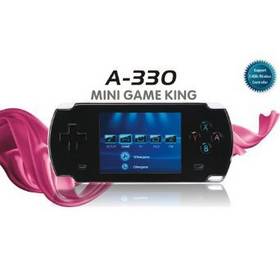 Dingoo A330 Console Handheld 8 16 32bit 3D Emulator Video Game Player LCD 2.8 inch(Black) support DINGUX system/ dingoo a320