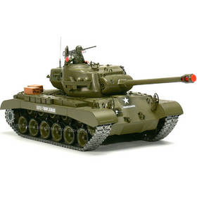 RC 1:16 U.S MEDIUM TANK M26 PERSHING with Sound and Smoke / Metal Belt / metal gear box & metal wheel / 3838-1 Upgrade version