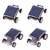 4pieces Educational Gadget Children Gift Mini Solar Power Amazing Toy Car For Kids Solar Toy Cars Black