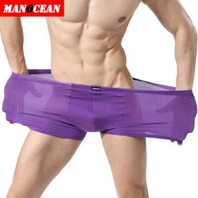 Manocean brand High Quality Men Boxers Shorts Man Panties Underwear Breathable Modal Shorts Men Gay Boxers Shorts Men