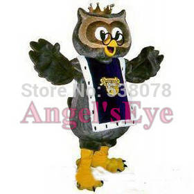 Professional Custom New Anime Cosplay Costumes Grey Champion Owl Mascot Costume Fancy Cartoon Character Owl Theme Mascotte Kits