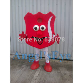 Anime Cosplay Dress Red Salvation Army mascot Costume Theme Carnival Custom Mascotte Kits for Halloween Xmas Fnacy Dress SW1753