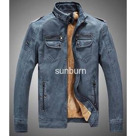 Men's plus velvet Fur Stand Collar PU Motorcycle Jaqueta Masculinas Inverno Couro Wadded Parka Leather Jacket 3colors Plus Size