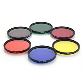 62mm 6-Color Glass & ABS Filters with Protective Bag Kit