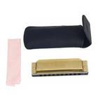 Huang 107 10 Holes 20 Tone Key of C Harmonica Golden